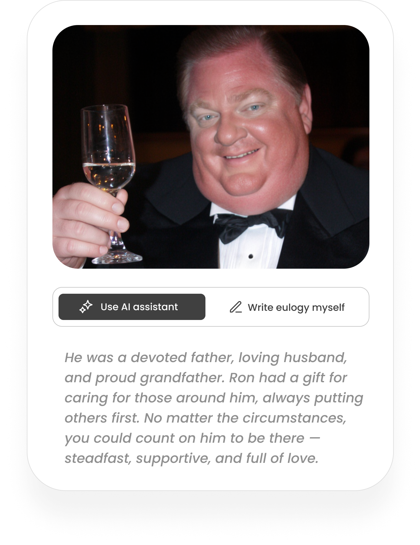 Bringing loved ones together